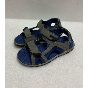 Eddie Bauer Westmont Gray Blue Sport Sandals Open Toe‎ Straps Kids Size 2